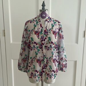 Saloni 100%silk blouse size 4 excellent condition